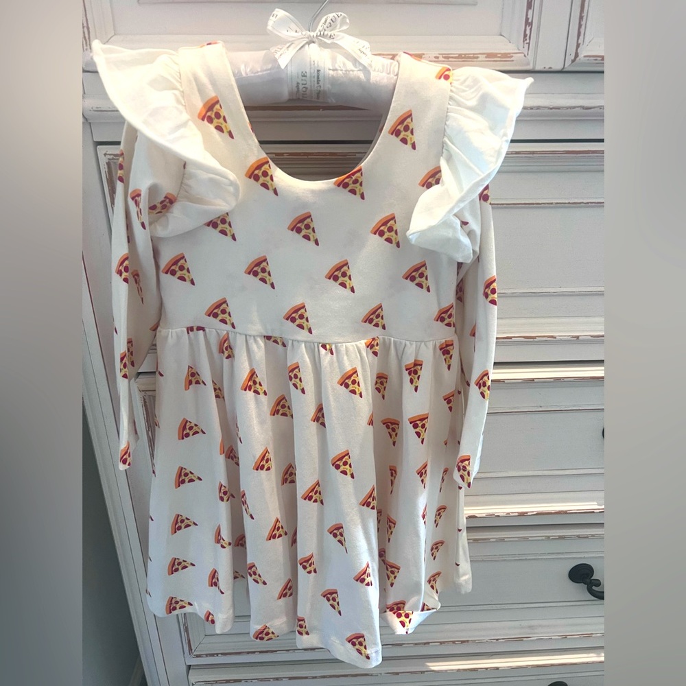 Monica + Andy girls pizza dress in excellent condition in size 4T.